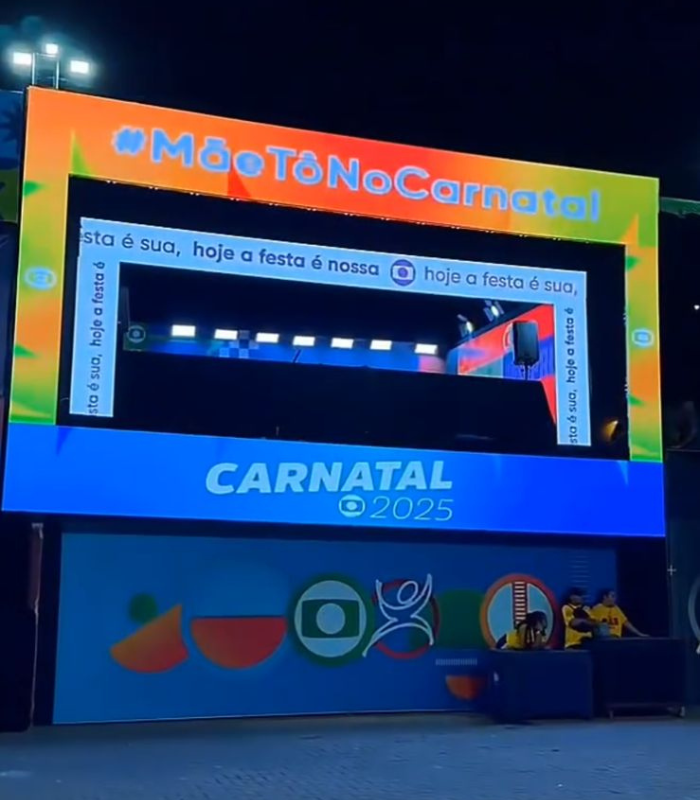 Detalhe do Painel de LED
